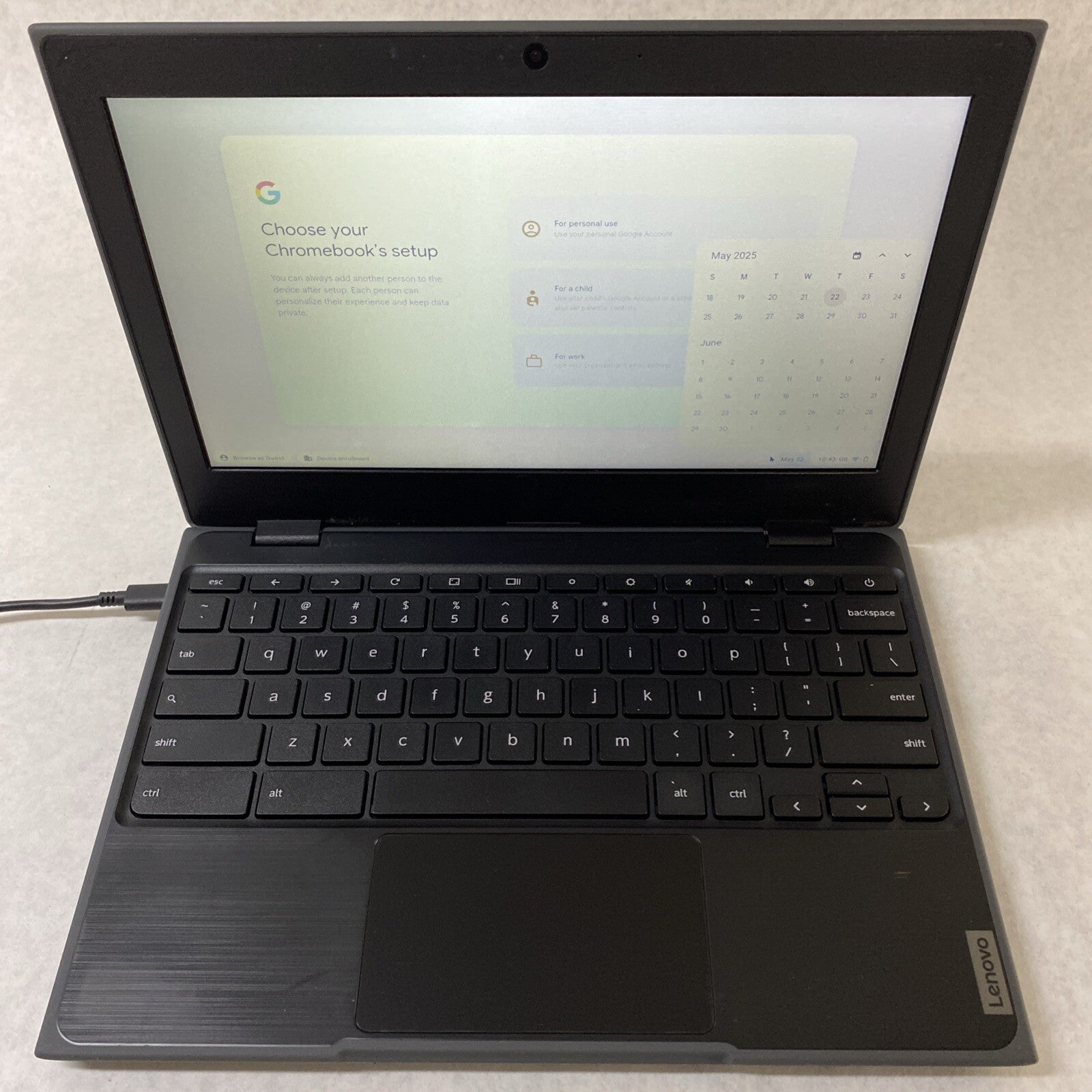 Lenovo 100e Chromebook 2nd Gen 82CD 11.6" AMD A4-9120C 1.60GHz 4GB RAM 16GB READ