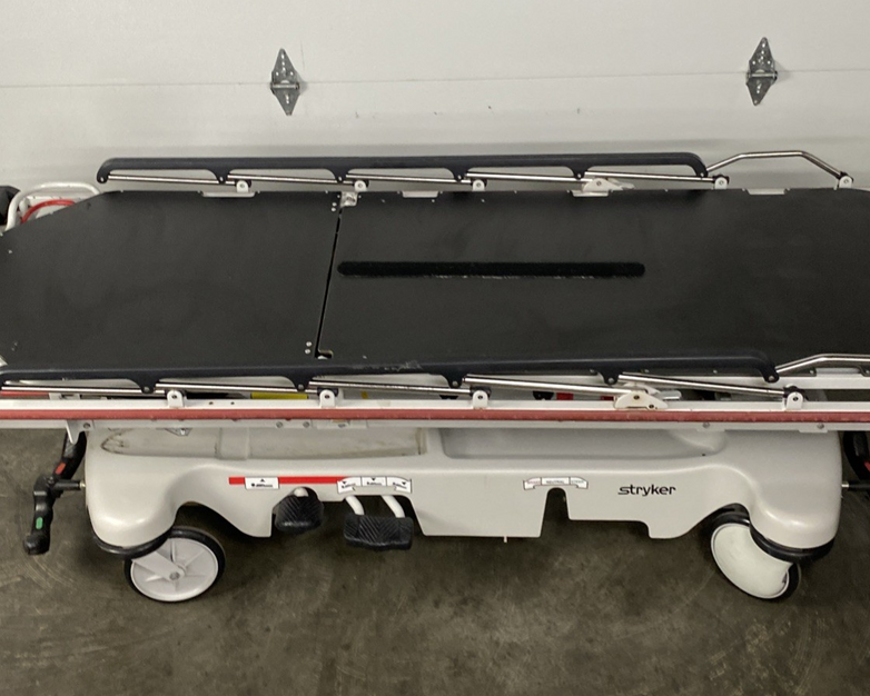 Stryker 1027 Trauma Stretcher Hospital Bed - No Mattress Bad Hydraulic