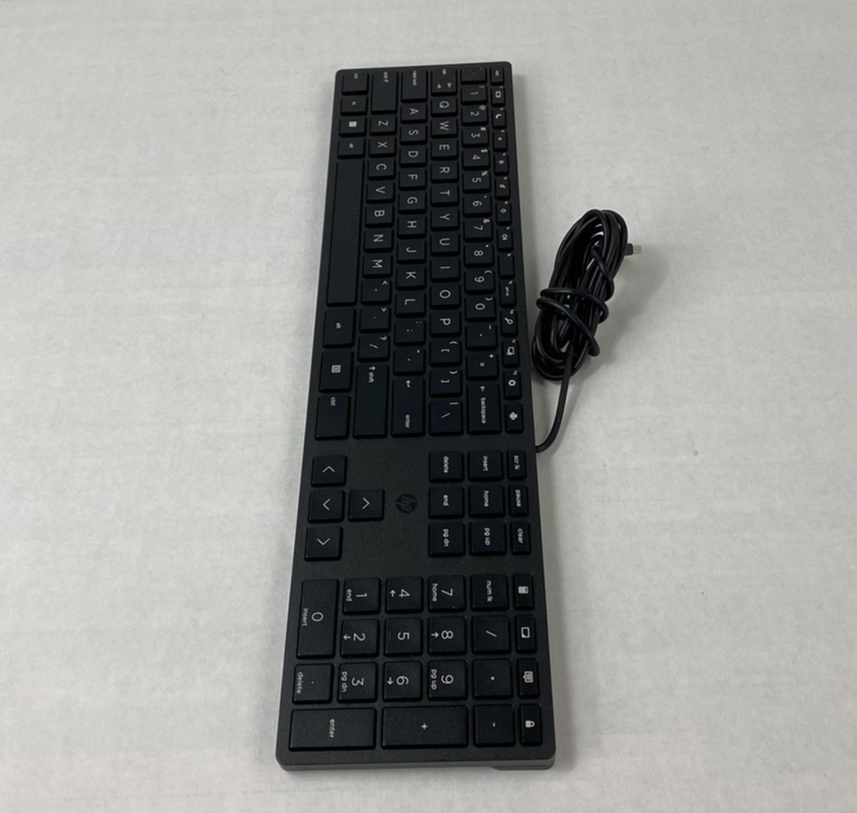 Lot of 2 HP 320K TPA-D002K Wired Desktop USB Keyboard Tested