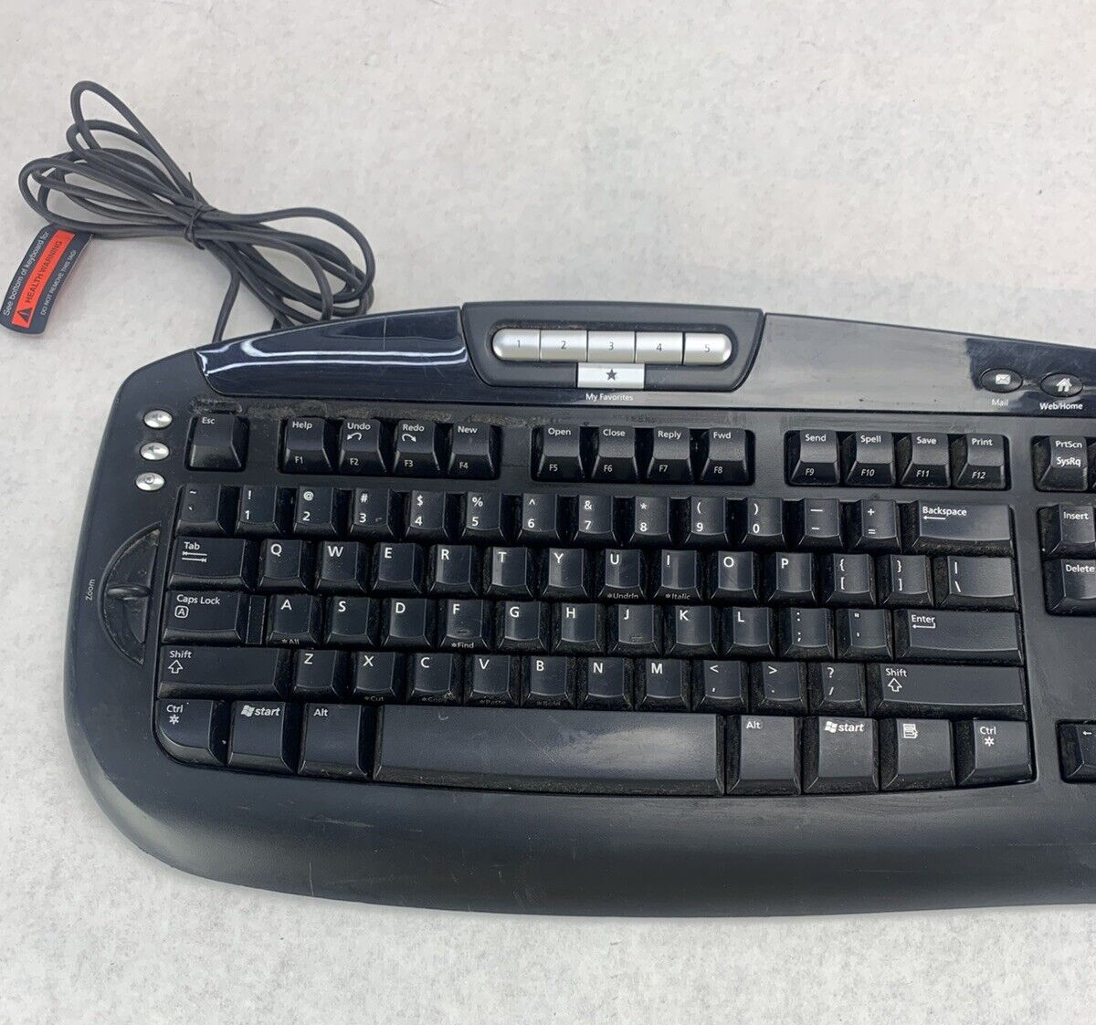 Lot of 2 Microsoft KC-0405 Wired Keyboard