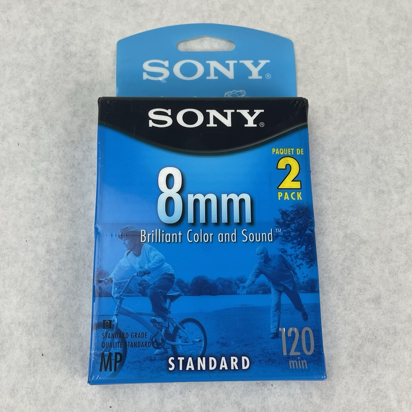 Sony 8mm Set Of 2 Videocassettes. Standard Grade P6-120MPL/2B. New Sealed1