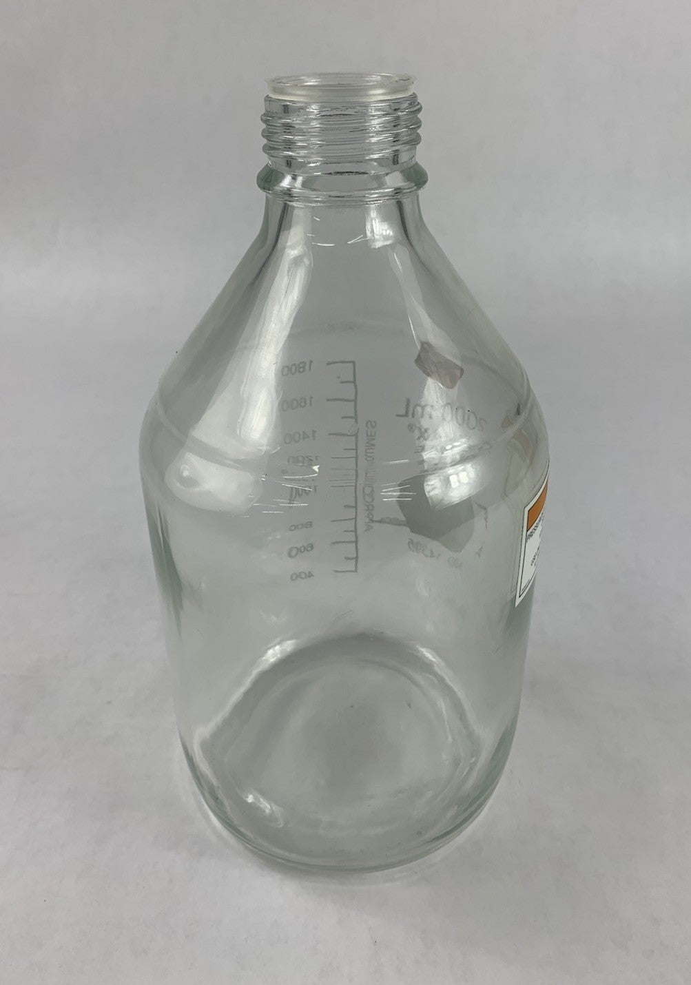 Kimax Kimble 14395-2000 2000 mL Round Wide Mouth Media Storage Bottle - No Lid3