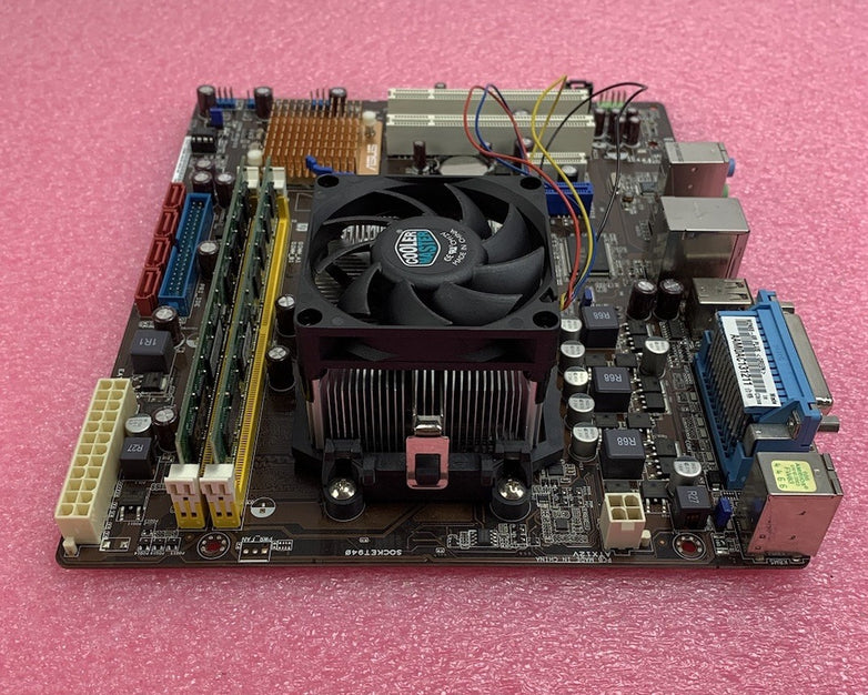 Asus M2N68-AM Motherboard AMD Phenom 9750 2.4GHz 4GB RAM w/ Shield
