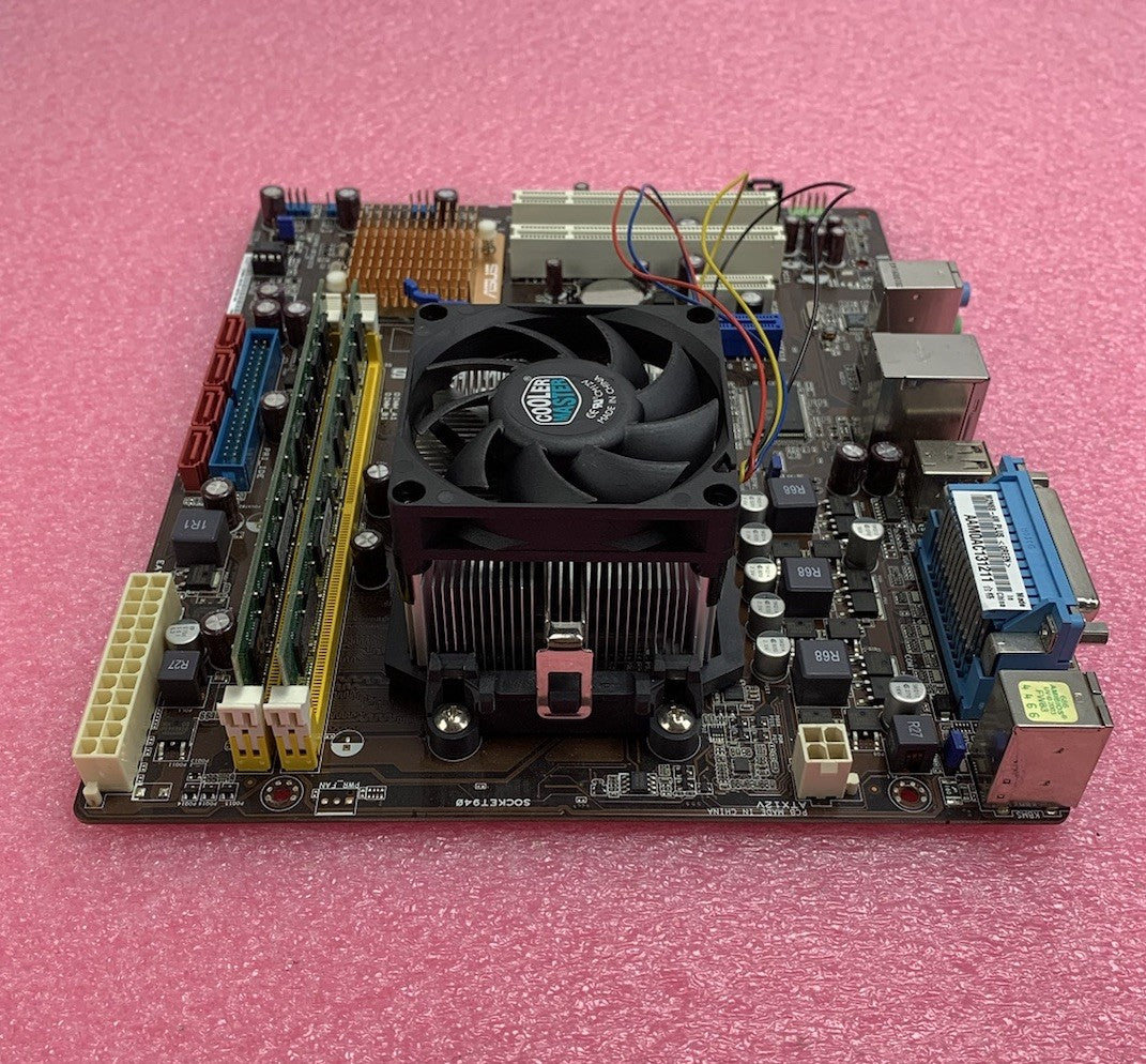 Asus M2N68-AM Motherboard AMD Phenom 9750 2.4GHz 4GB RAM w/ Shield