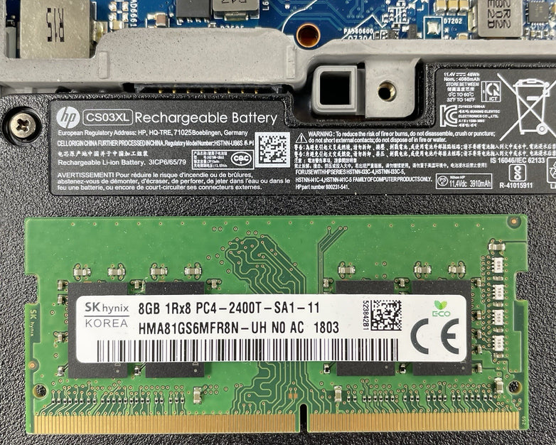 HP EliteBook 850 G3 15.6" i7-6600U 2.60 GHz 8 GB RAM No SSD/OS/AC