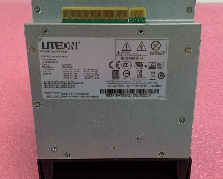 LiteOn PS-3651-1L-LF 650W Power Supply