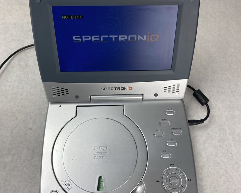SpectroniQ PDV-700 Portable DVD Player 7" LCD With Travel Case - No Battery