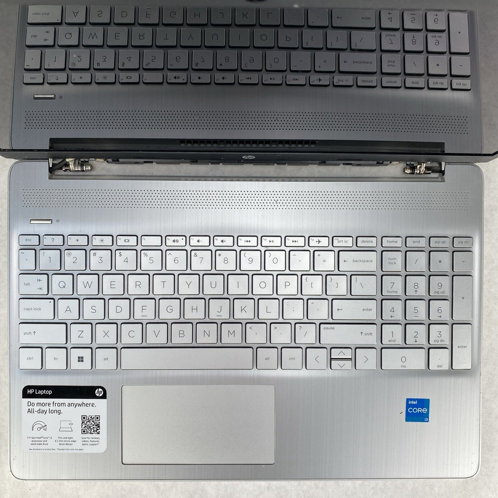 HP Laptop 15-dy2046nr 15.6" Intel Core i3-1115G4 3.0GHz 8GB RAM No AC HDD OS