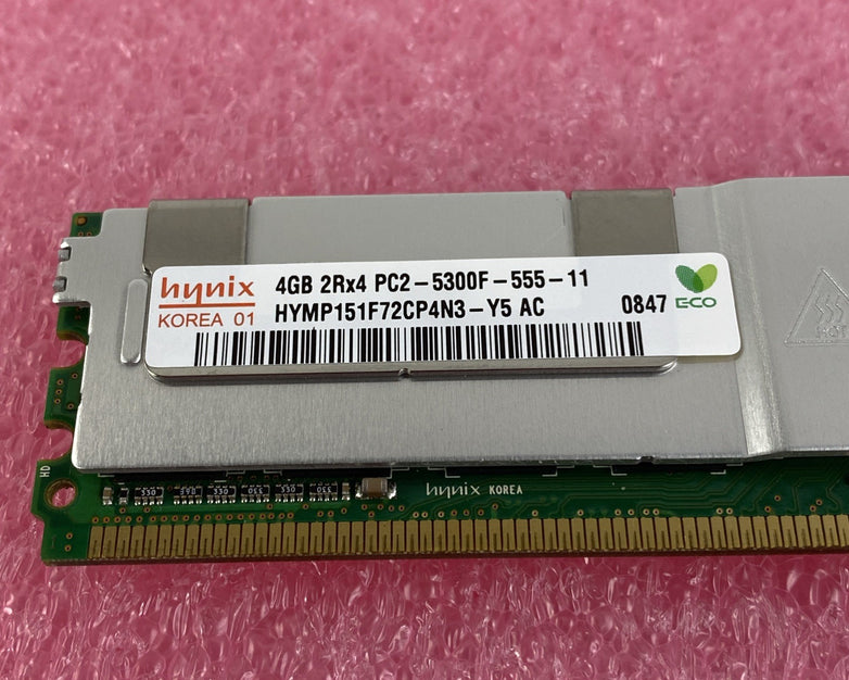 Hynix 4GB DDR2 PC2-5300F Server Memory Ram HYMP151F72CP4N3 - Lot of 3