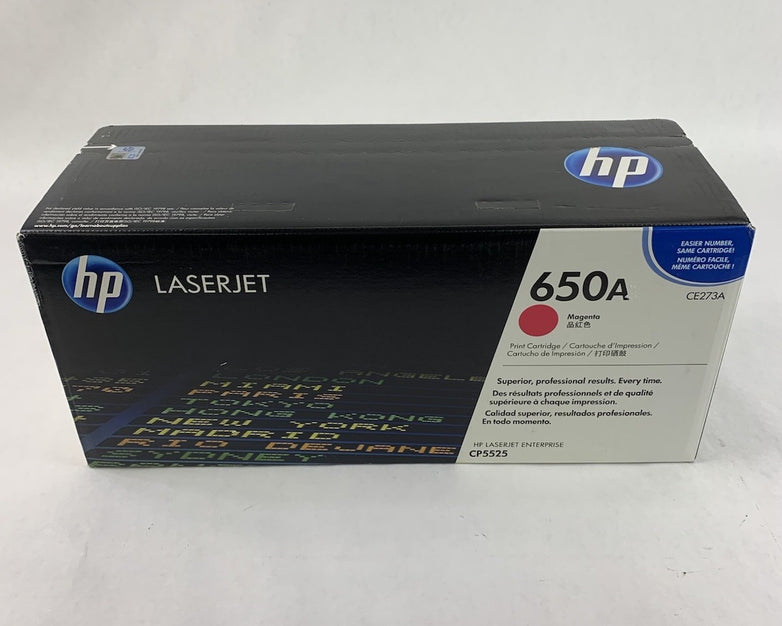 HP LaserJet 650A CE273A Magenta Toner Cartridge Exp: Aug 2014