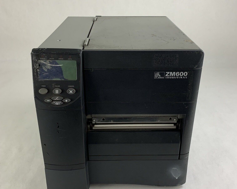 Zebra ZM600 200 dpi Label Printer Thermal Parallel USB Tested Parts and Repair