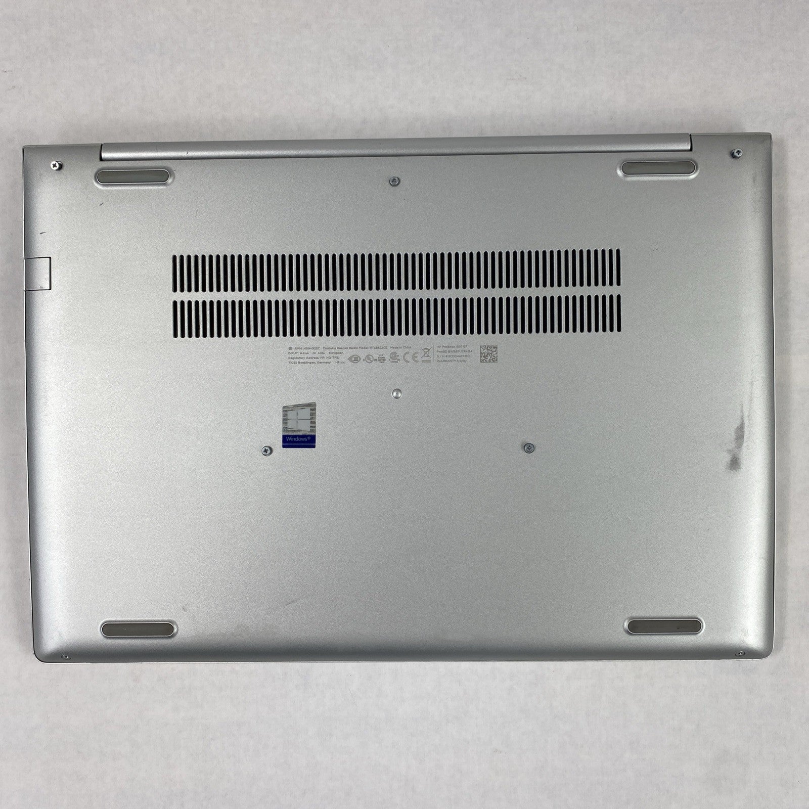 HP ProBook 450 G7 i5-10210U 1.60 GHz 16GB RAM 15.6" No Battery No SSD No OS