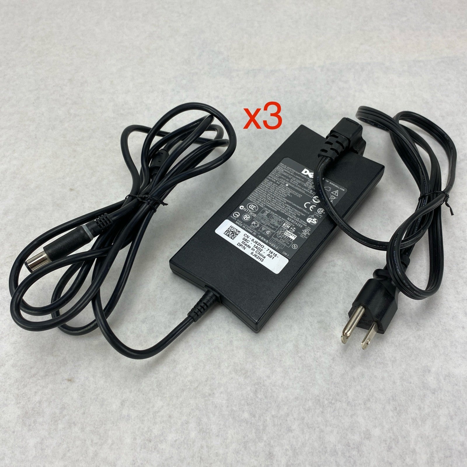 Dell LA90PE1-01 90W 19.5V 4.62A 7.4mm AC Adaptor - Lot of 30