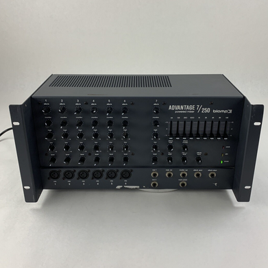 Biamp Advantage 7/250 Biamp Powered Mixer Level Controls Scratch Parts Or Repair