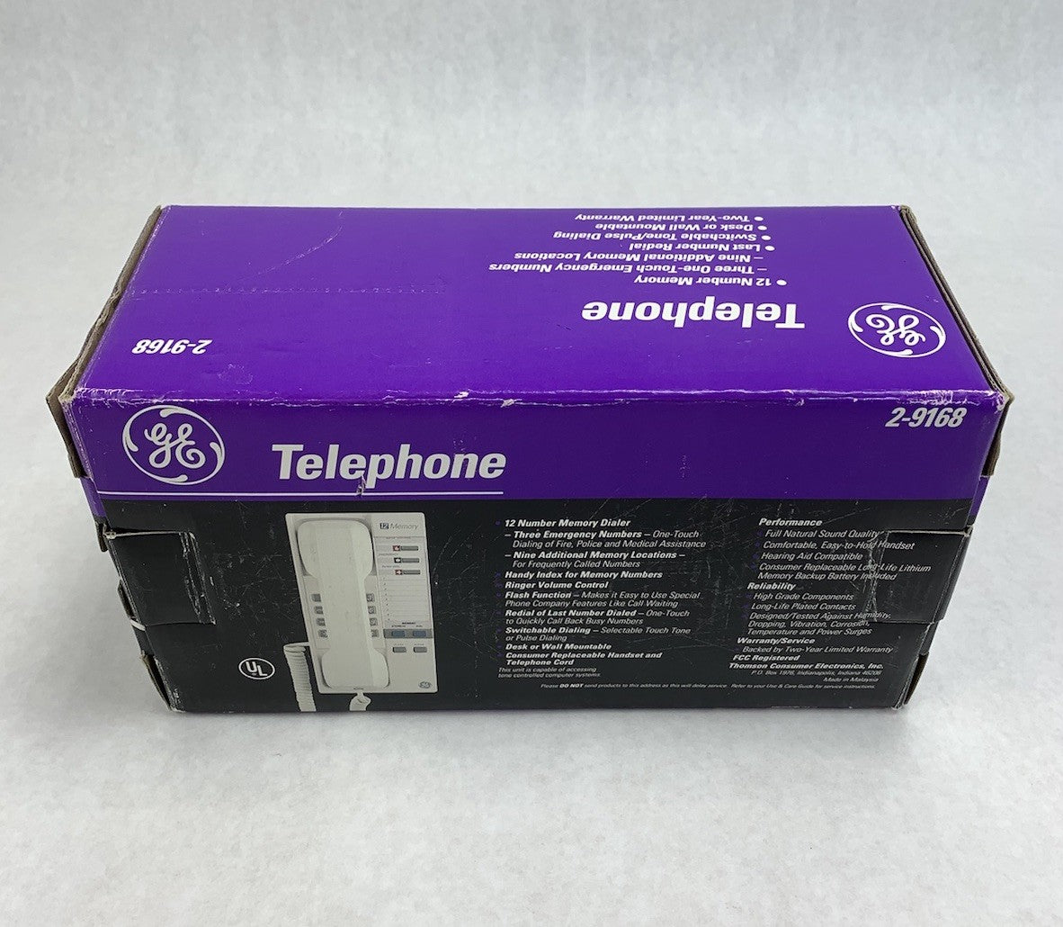GE 2-9168 12 Number Memory Vintage Telephone
