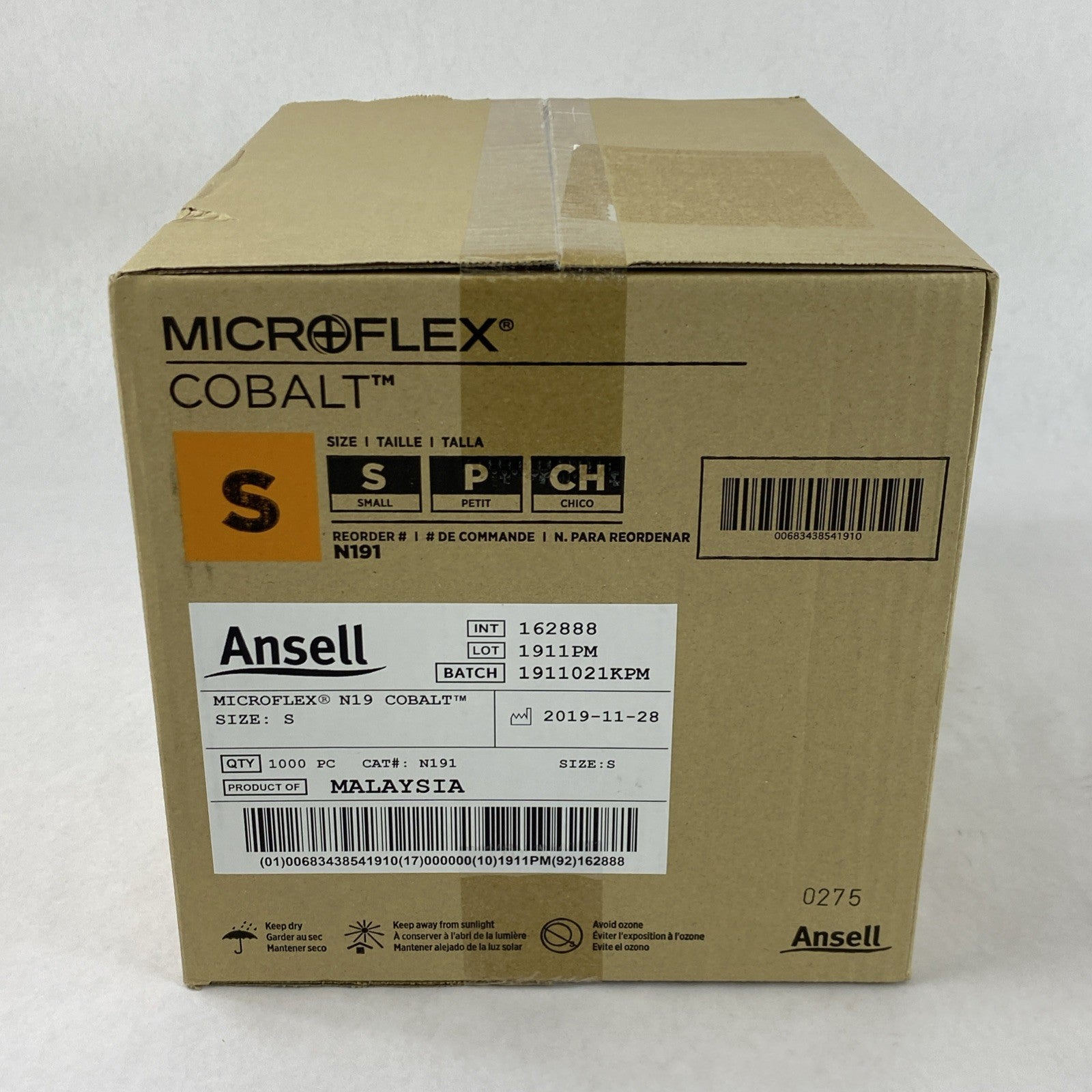 Ansell Cobalt N191 Powder Free Nitrile Examination Gloves Small - 1000 Count2