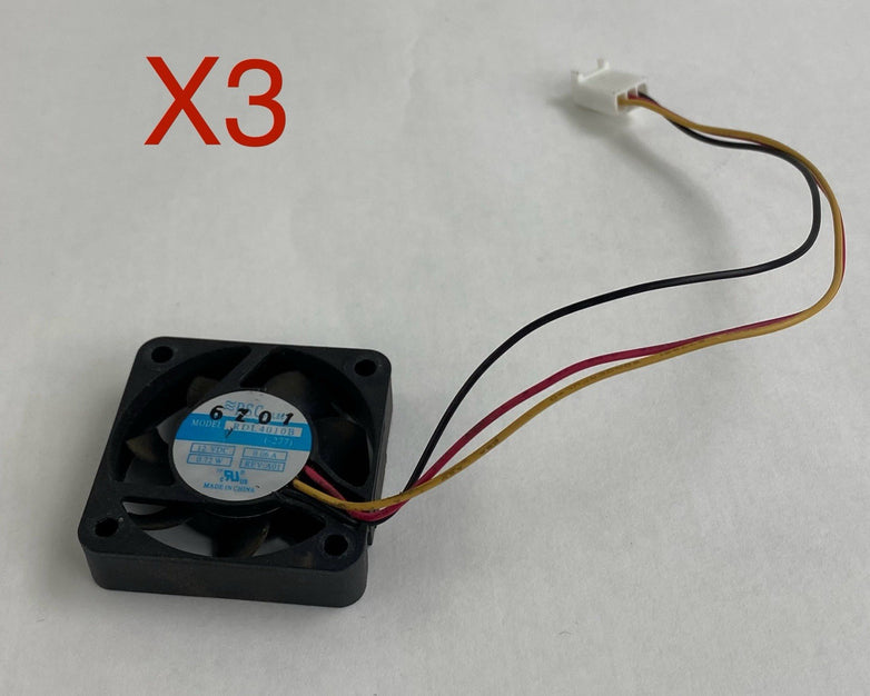 PSC RDL4010B .72W 12VDC 2.5" Cooling Fan Lot of 3 Untested