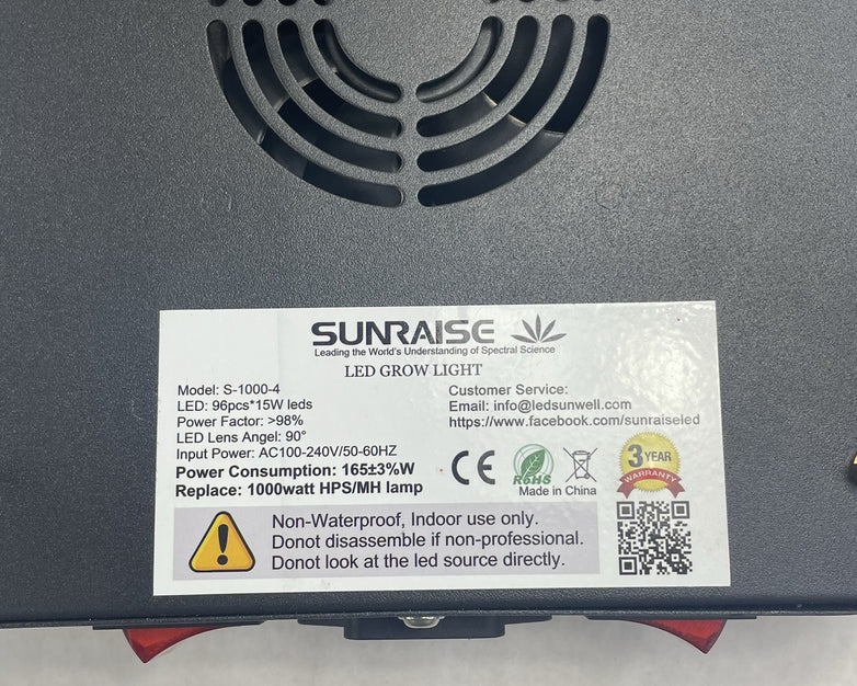 Sunraise 1000W LED Grow Light