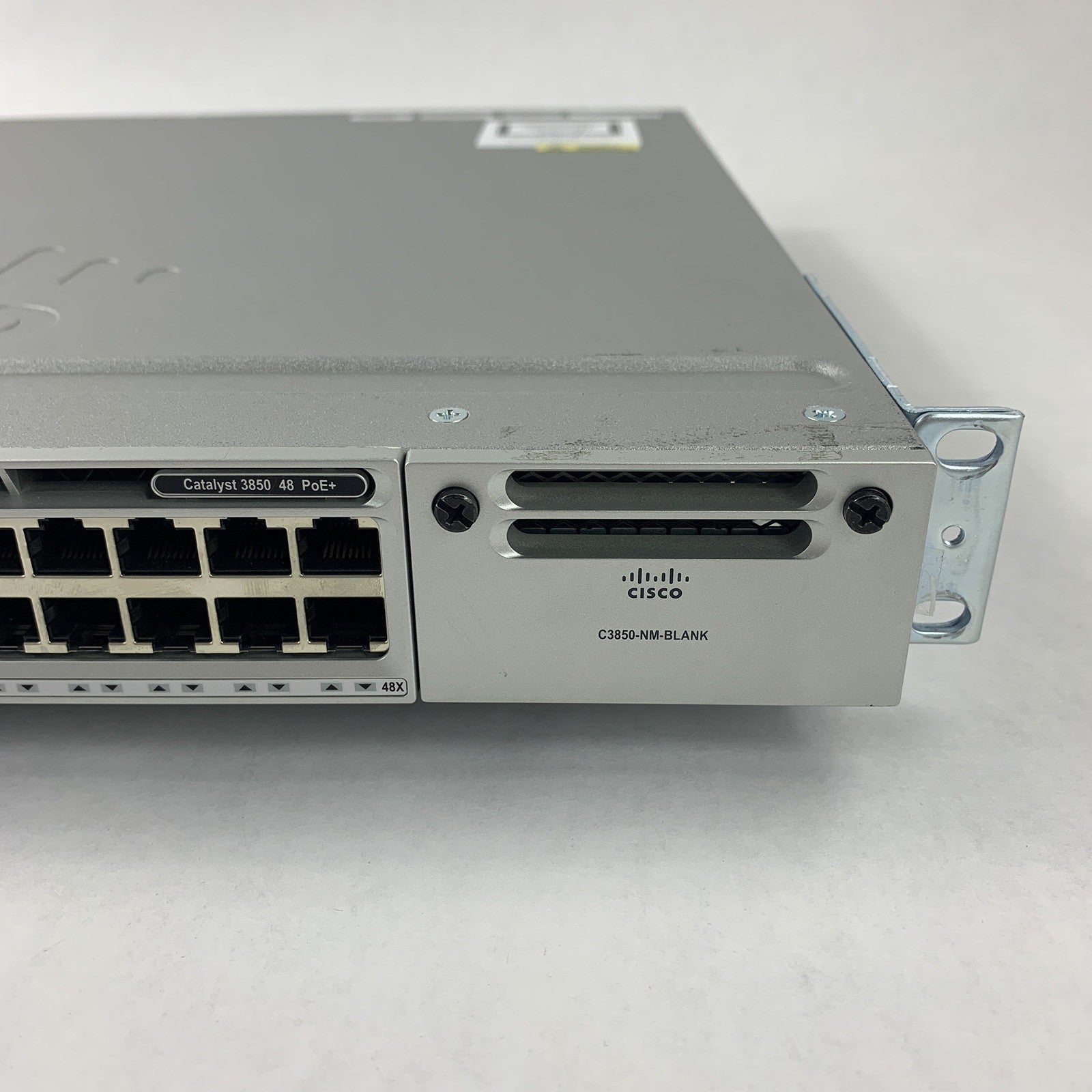Cisco WS-C3850-48P-S V06 Catalyst 3850 w/ C3850-NM-4-1G Switch Tested Reset