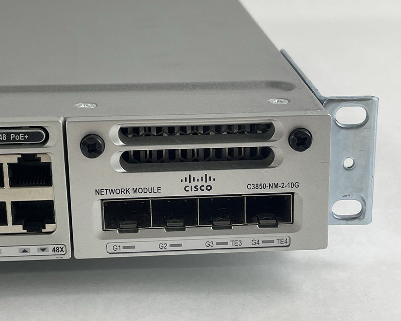 Cisco WS-C3850-48U-S V07 48-Port UPoE Switch  2x 1100W PSU Tested & Reset