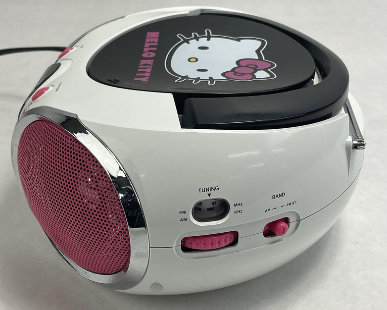 Hello Kitty KT2026MBY CD Player AM FM Radio Boombox 2013 Tested