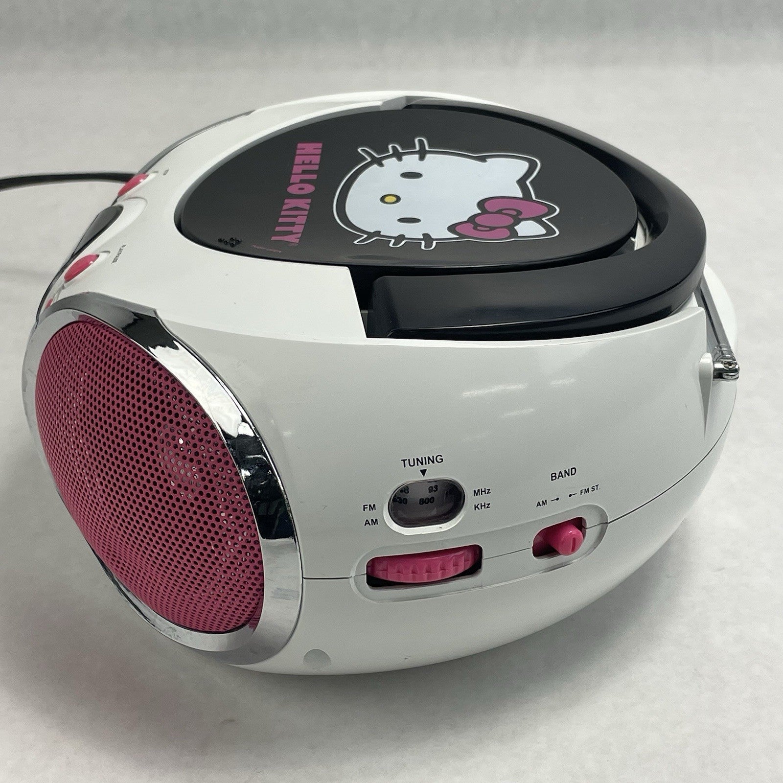 Hello Kitty KT2026MBY CD Player AM FM Radio Boombox 2013 Tested8