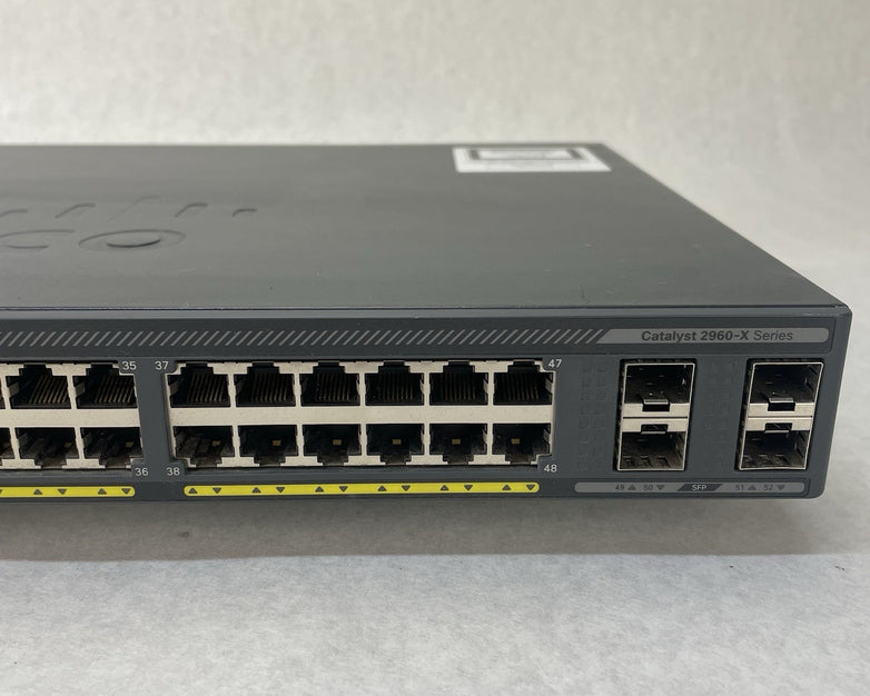 Cisco Catalyst WS-C2960X-48TS-L V03 48 Port Gigabit Switch - Tested