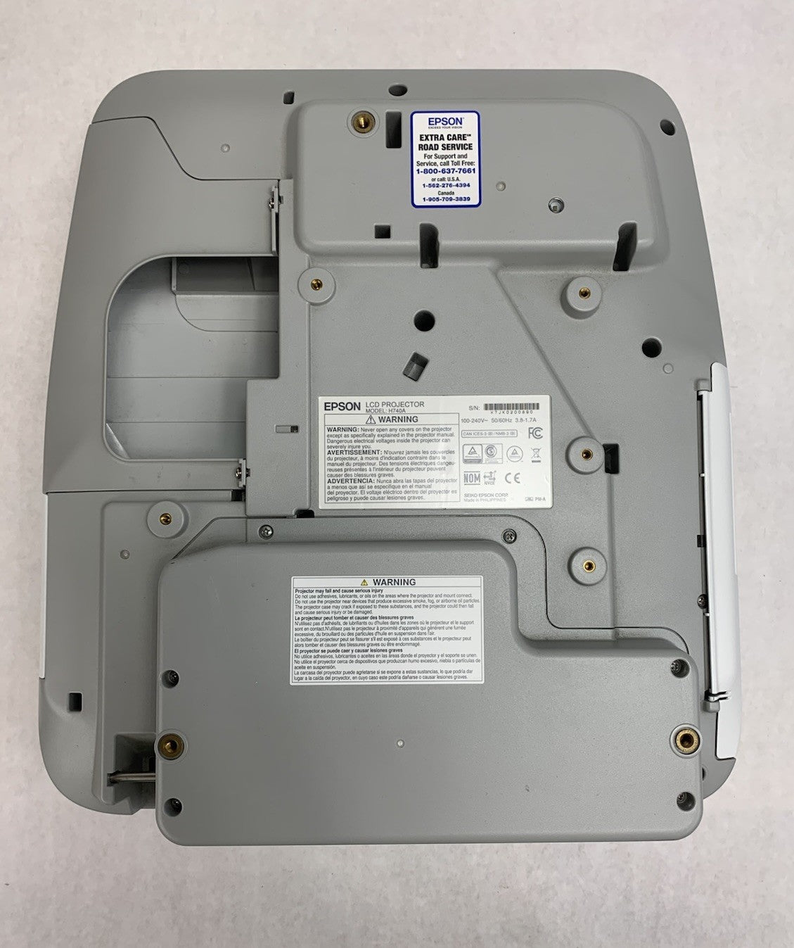 Epson PowerLite 695Wi H740A LCD Lamp Projector 1854 Lamp Hours - No Remote6
