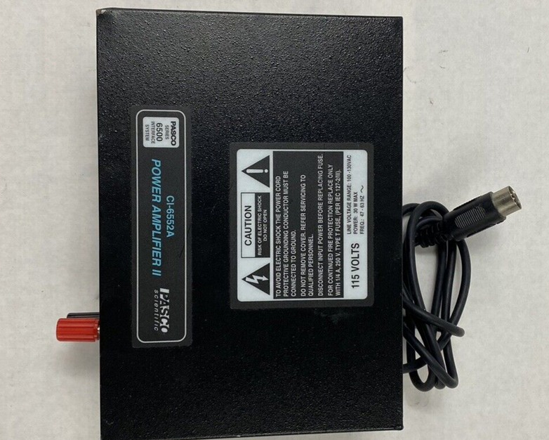 Pasco Scientific CI-6552A Power Amplifier II Power Tested No Power Cord