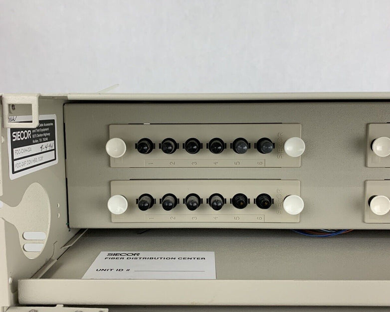Siecor FDC-CMH-024 Rack Mount Jumper Storage Fiber Cabinet w/ Rack Ears