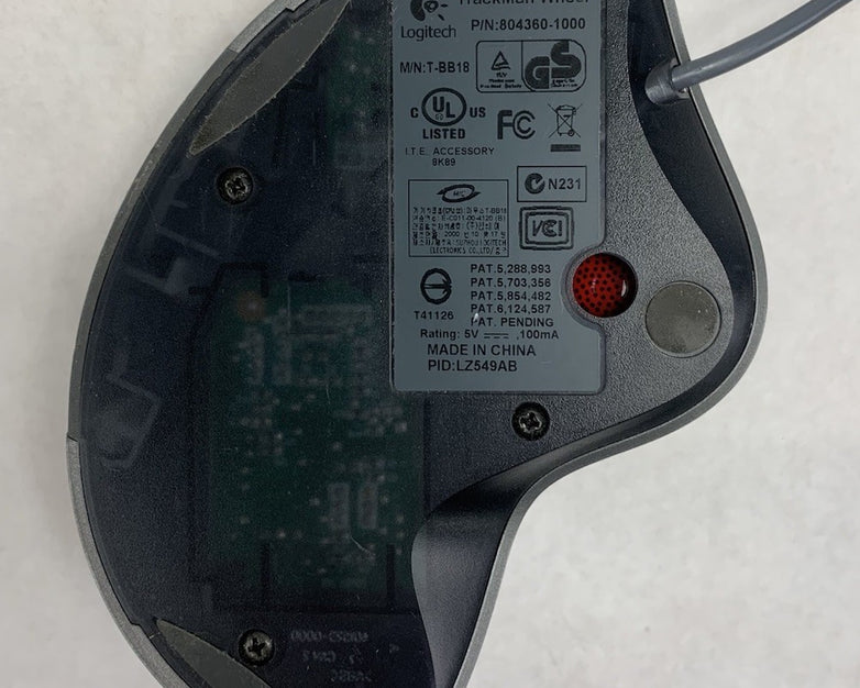 Logitech T-BB18 USB-Wired Trackman Wheel Mouse