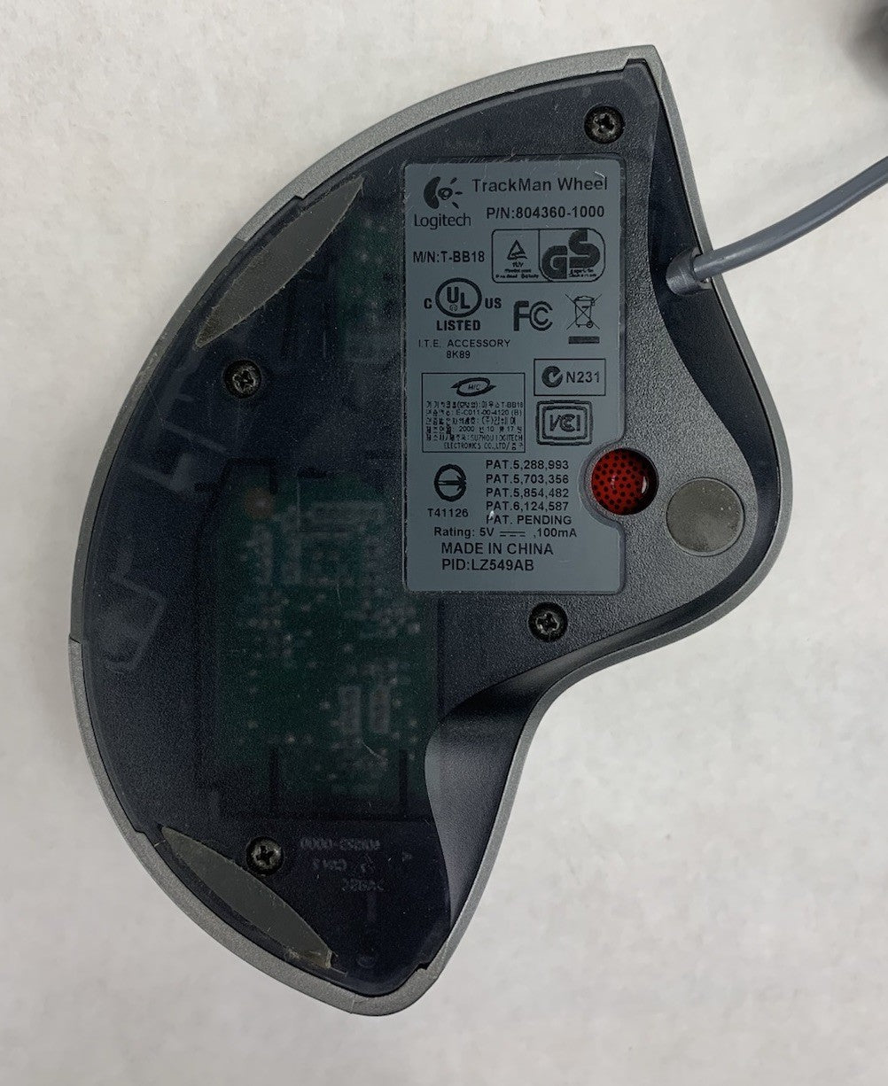 Logitech T-BB18 USB-Wired Trackman Wheel Mouse6