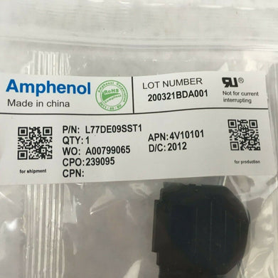 Amphenol L77DE09SST1 4V10101 D-Sub Standard Connectors (Lot of 14)