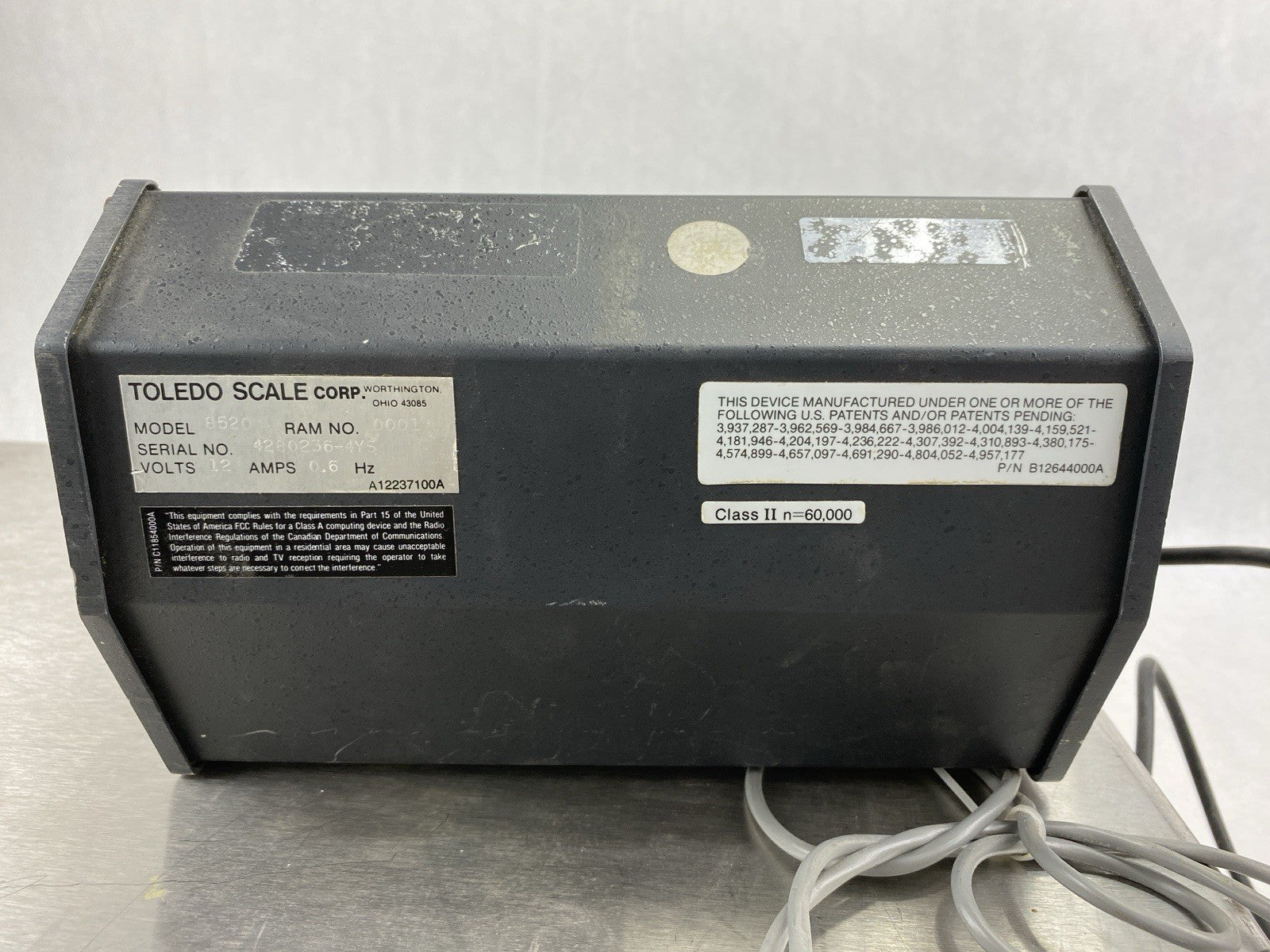 Mettler Toledo Scale Load Cell 660lb Max C1306800A 8520 23" x 17"