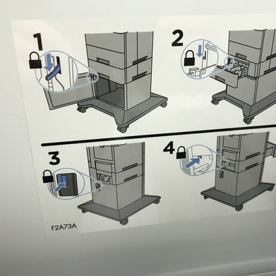 HP 2A73A LaserJet Printer cabinet