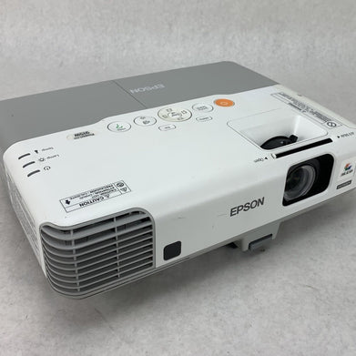 Epson H388A PowerLite 915W Projector 757 Lamp Hours No Remote - Yellow Display
