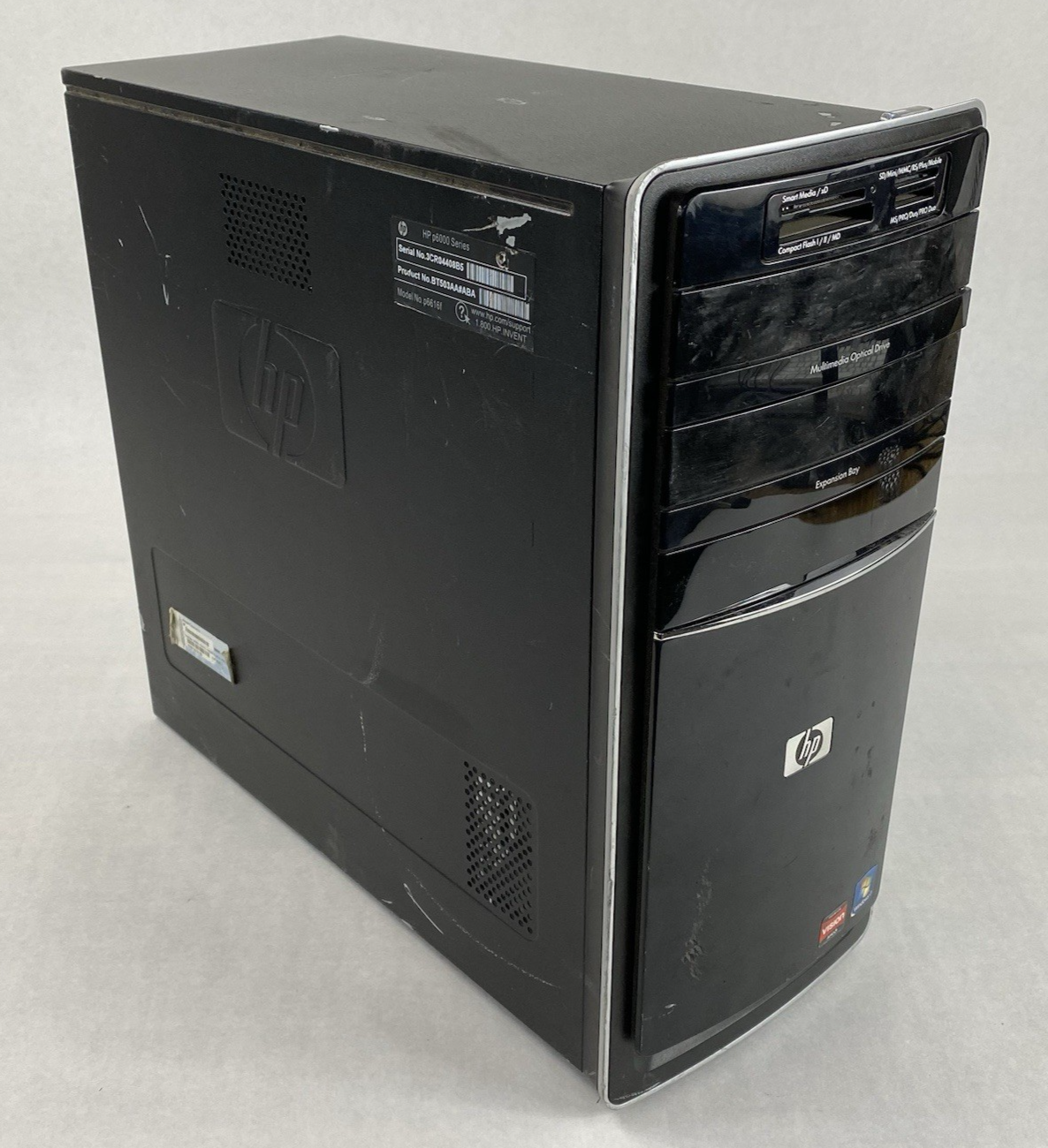 HP P6616F MT AMD Phenom 2 x4 830 2.80GHz 4GB RAM No HDD No OS