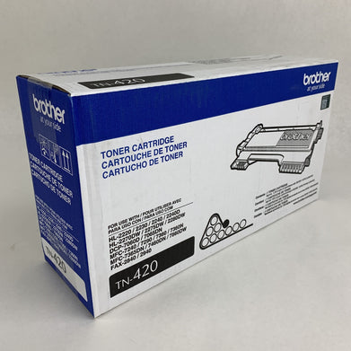 Brother TN-420 Black Toner Cartridge New OEM Sealed Box