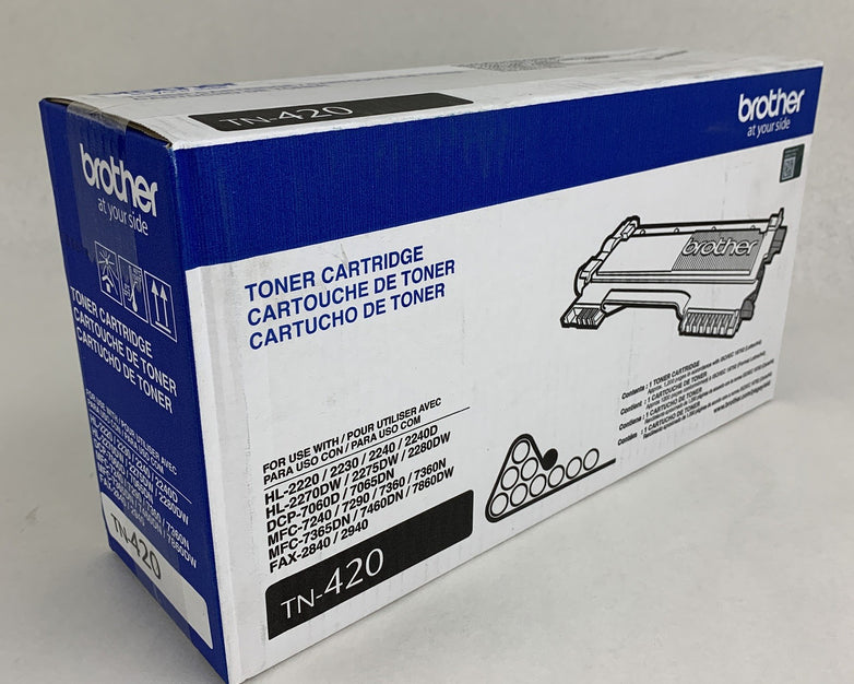 Brother TN-420 Black Toner Cartridge New OEM Sealed Box