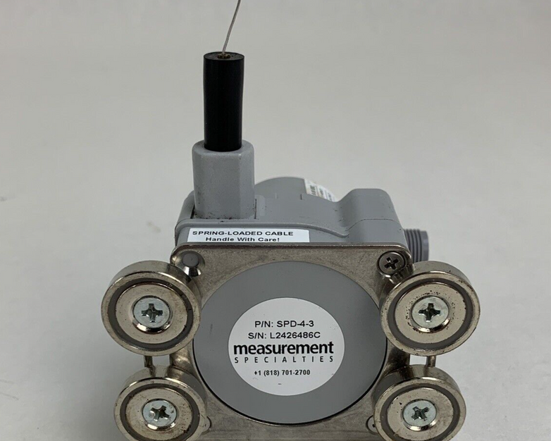 Measurement Specialties SPD-4-3 Rope Displacement Sensor Position Broken Tether