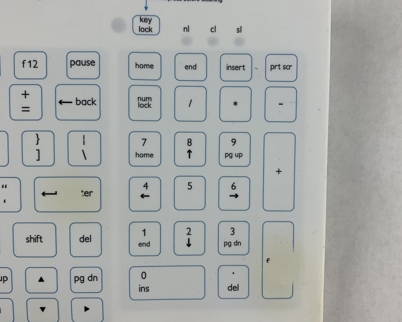 PureKeys K103EN-RF USB Wireless Medical Keyboard w/ Number Pad