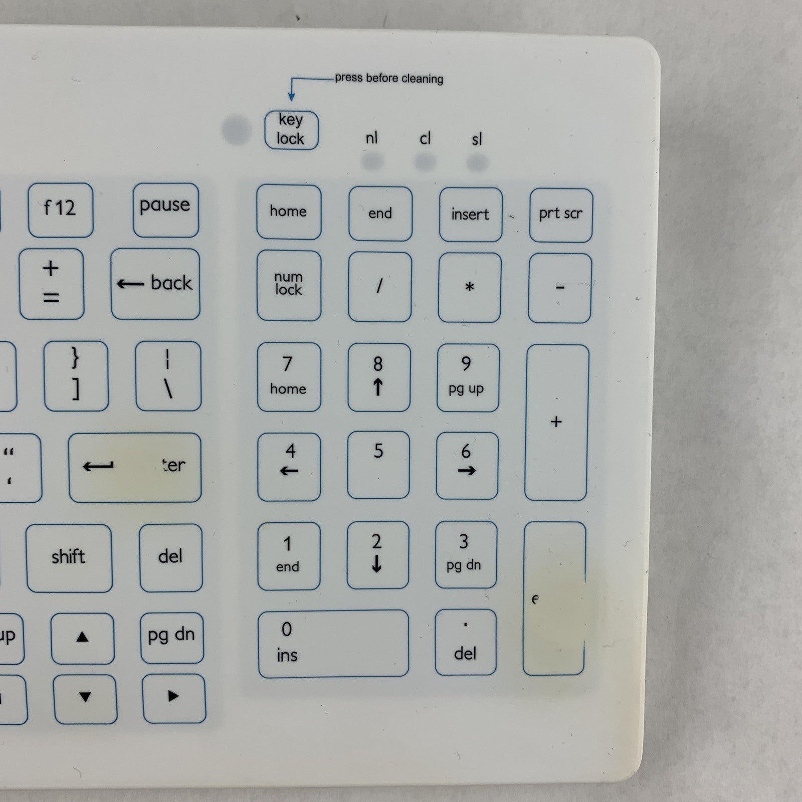 PureKeys K103EN-RF USB Wireless Medical Keyboard w/ Number Pad5
