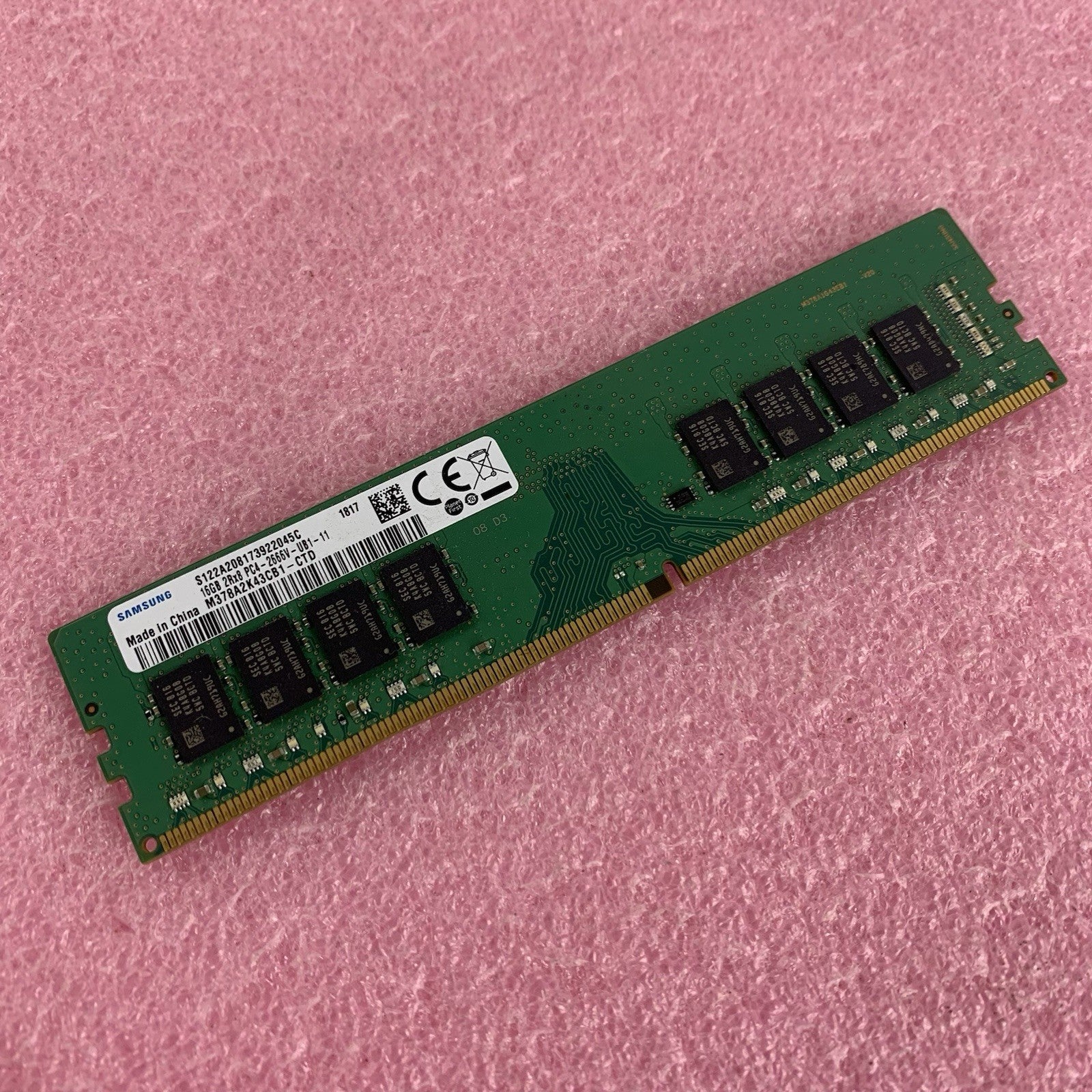 Samsung M378A2K43CB1-CTD 16 GB 2RX8 PC4-2666V PC Desktop Memory RAM0