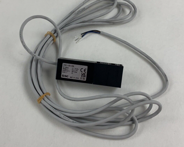 SMC ZSE1-00-55L Vacuum Ejector 101kPa DC12 24V PNP 80mA