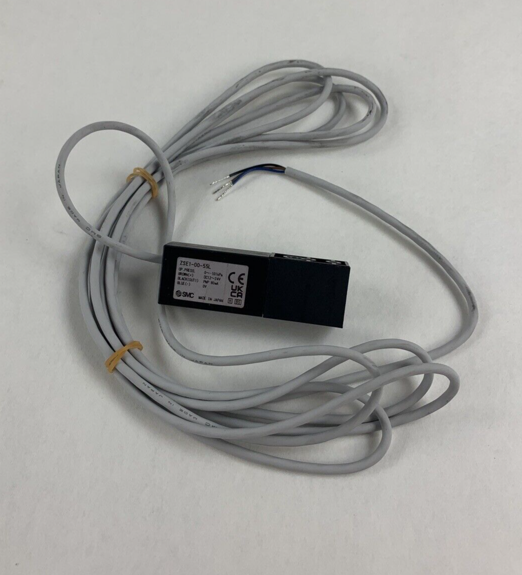 SMC ZSE1-00-55L Vacuum Ejector 101kPa DC12 24V PNP 80mA