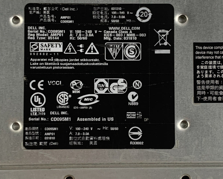 Dell PowerVault MD3000i AMP01 Storage Array 4x Cad 2x PSUs No HDDs/Controllers