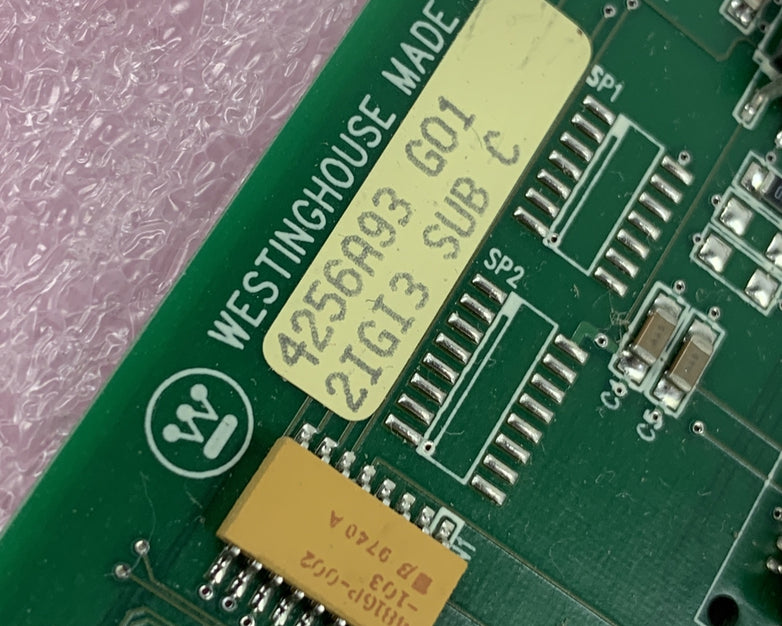 Lot of 4 WESTINGHOUSE 4256A93G01 2IGI3 SUB C
