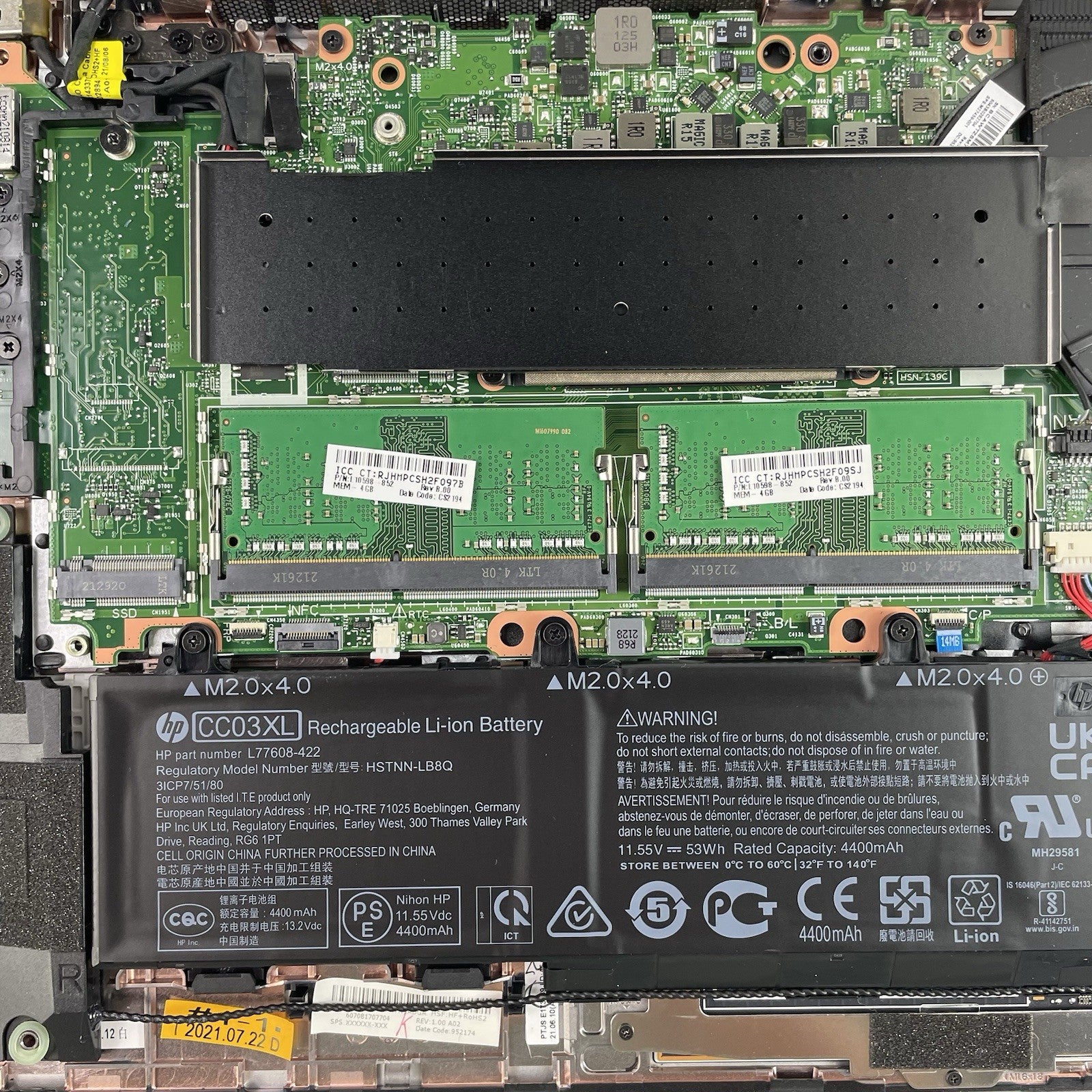 HP MT46 14" AMD Ryzen 3 Pro 4450U 2.50 GHz 8 GB RAM No SSD/OS/AC18