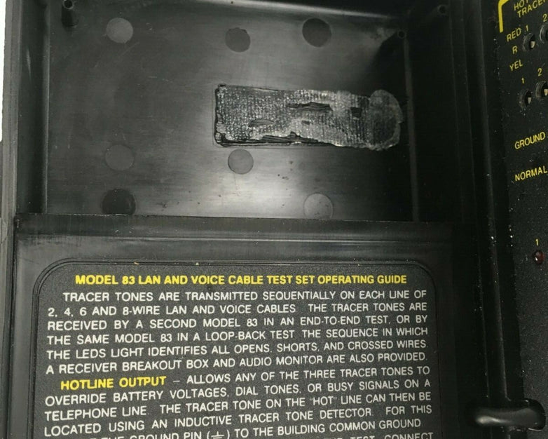 International Data Sciences The Lineman Model 83 Lan Voice Cable Test Set