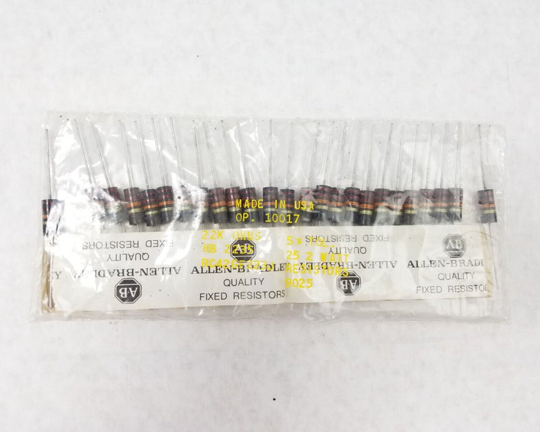 Allen-Bradley 22K OHMS 2W RC42GF223J Resistors HB 2235 (Lot of 25)